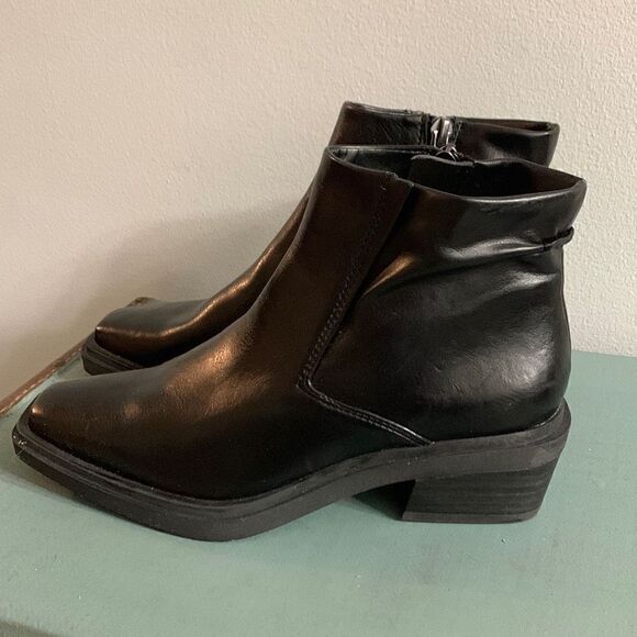 Franco‎ sarto Franco Forta Block Heel Ankle Boot black booties western - Picture 1 of 8